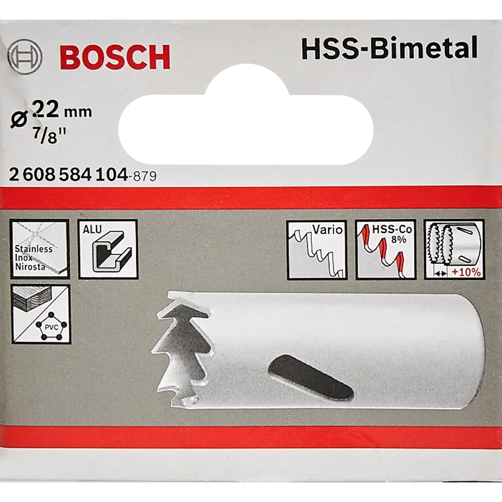 Коронка по стали биметаллическая Bosch 2608584104 22 мм 82128069 STLM-2071552 BOSCH PROFESSIONAL  - Вид №2