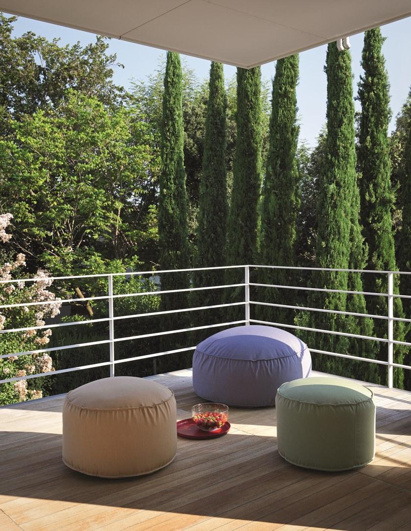 Casamania & Horm Круглый пуф с тканевой обивкой для дома или на улице sun-id-1453025 - Вид №1