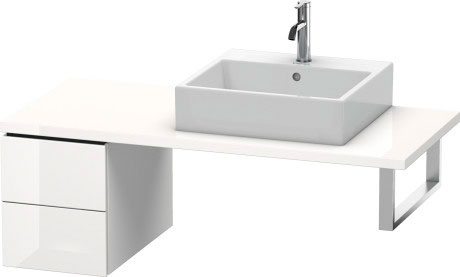 LC583500909 L-Cube Шкафчик для консоли Светло-голубой матовый декор Duravit - Вид №2