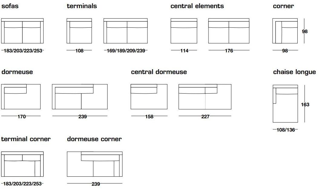 Frigerio Salotti Модульный диван с тканевой обивкой Jordan sun-id-1510179 - Вид №3