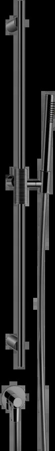 Направляющая скольжения 70342 706 Gessi Habito ЧЕРНЫЙ МЕТАЛЛ PVD