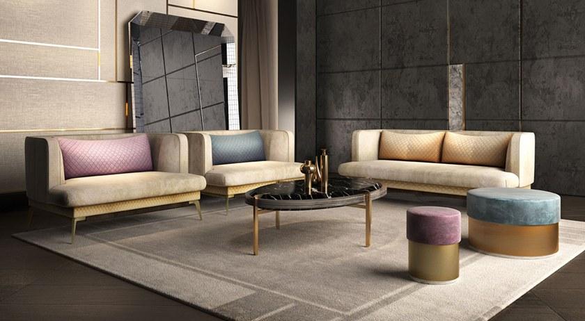 ROSSATO ARREDAMENTI Пуф из мягкого бархата Home Rhc-12 / rhc-13 - Вид №5