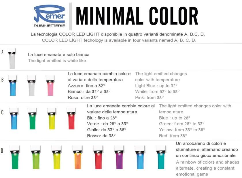 Remer Rubinetterie Настенный излив из хромированной латуни Minimal color 91nr - Вид №3