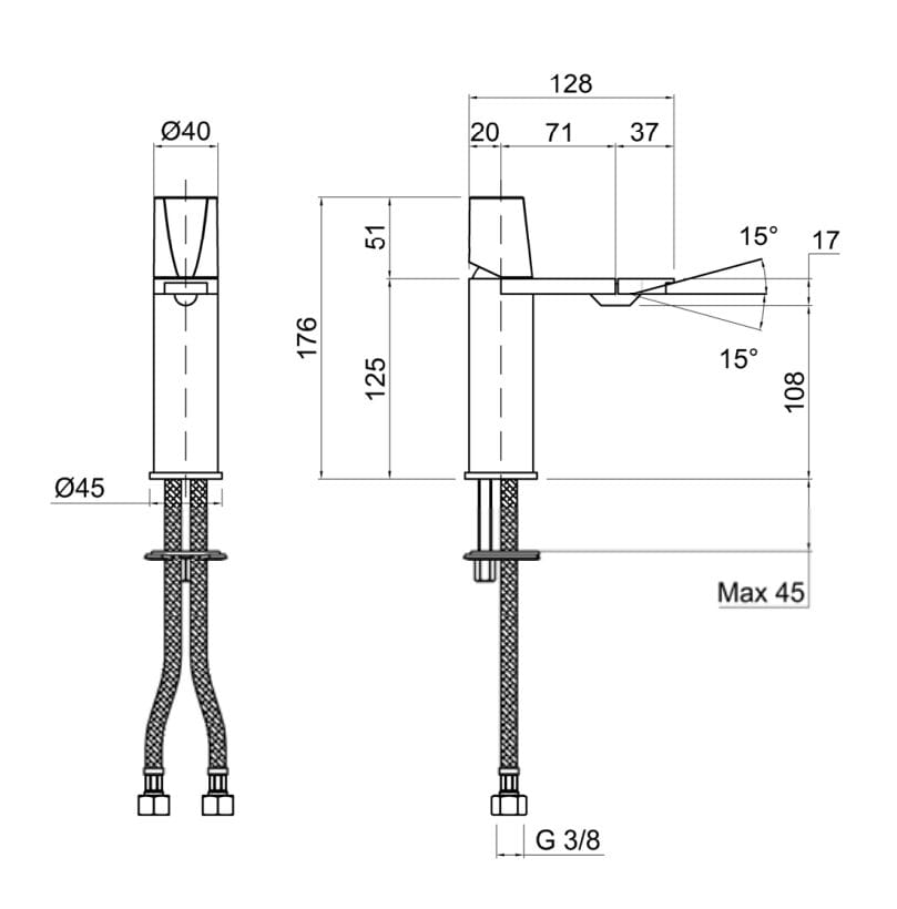 Смеситель для биде с одной ручкой Antoniolupi ARCH-00144684 - Вид №2