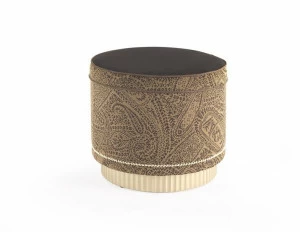 ETRO Home Interiors Круглый пуф из нубука с обивкой Meriam E.mei.222.a