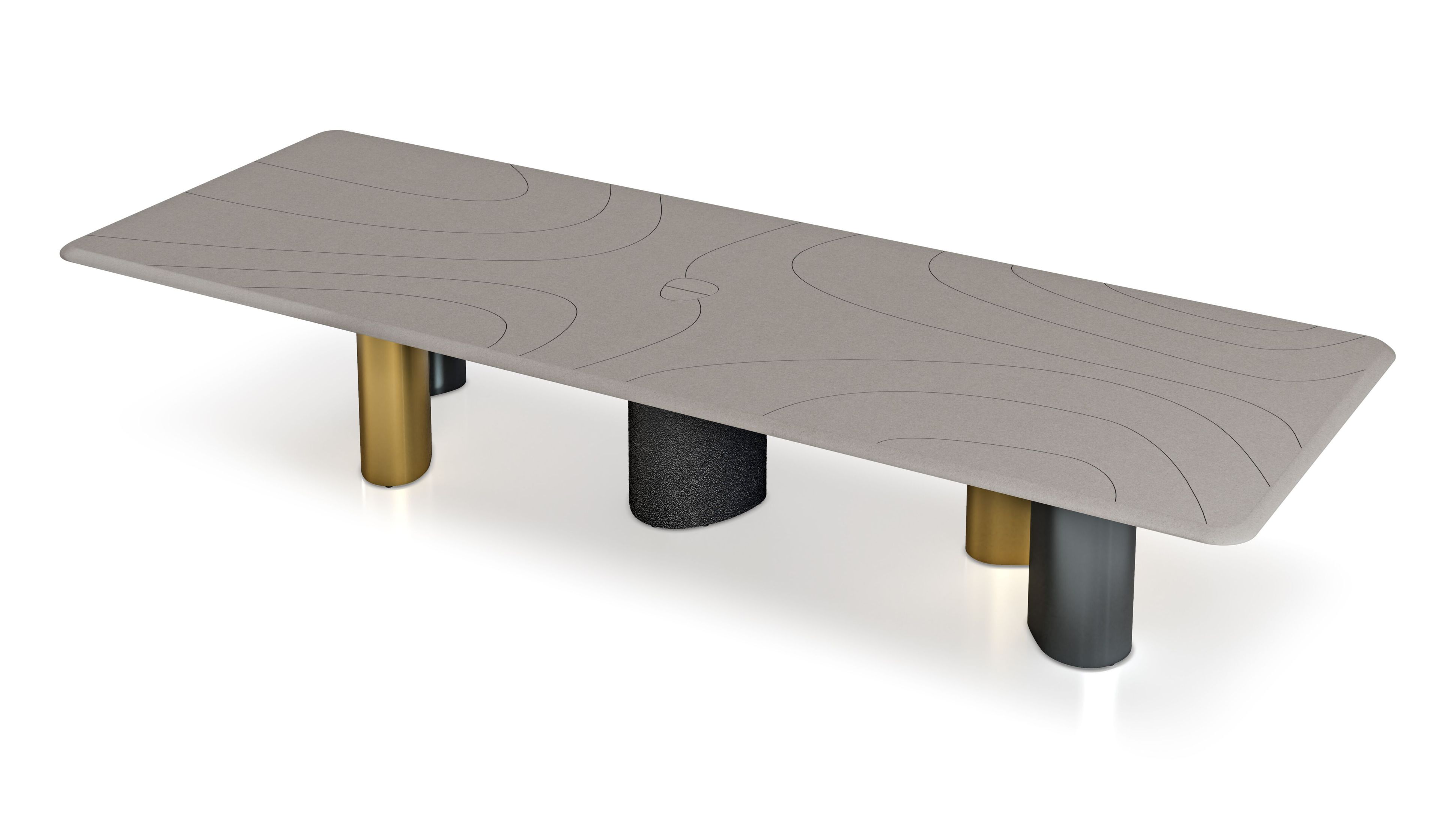 Прямоугольный стол для совещаний из МДФ Cider Edition Monolithes ARCH-00085364 - Вид №9