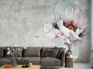 Affreschi & Affreschi Рулонные экологические обои из гипса с цветочными мотивами Aloha