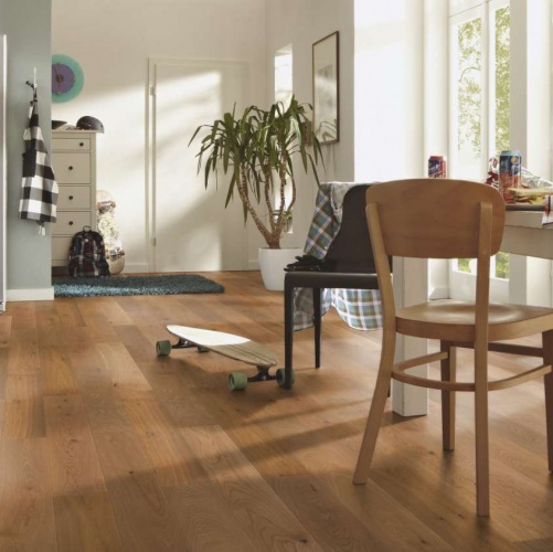 Паркетная доска Meister PS 300 Закопченый лайт 8241 Дуб Рустик с брашью (Текстурированная) 1187х142 мм 2300200079 - Вид №3