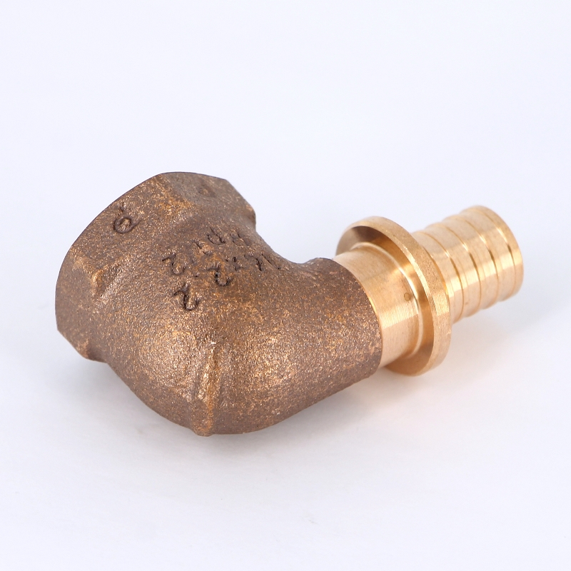 Угол надвижной В бронза REHAU 16х1/2" RX+ 456353 - Вид №2