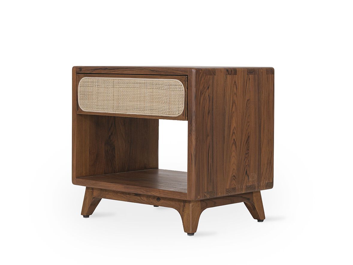 Прямоугольная тумбочка из тикового дерева с ящиком Alankaram MALY ARCH-00043354 - Вид №1