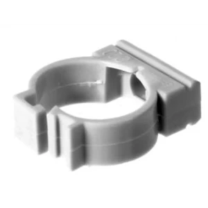 Держатель с защелкой для труб Экопласт D20 мм цвет серый 10 шт.