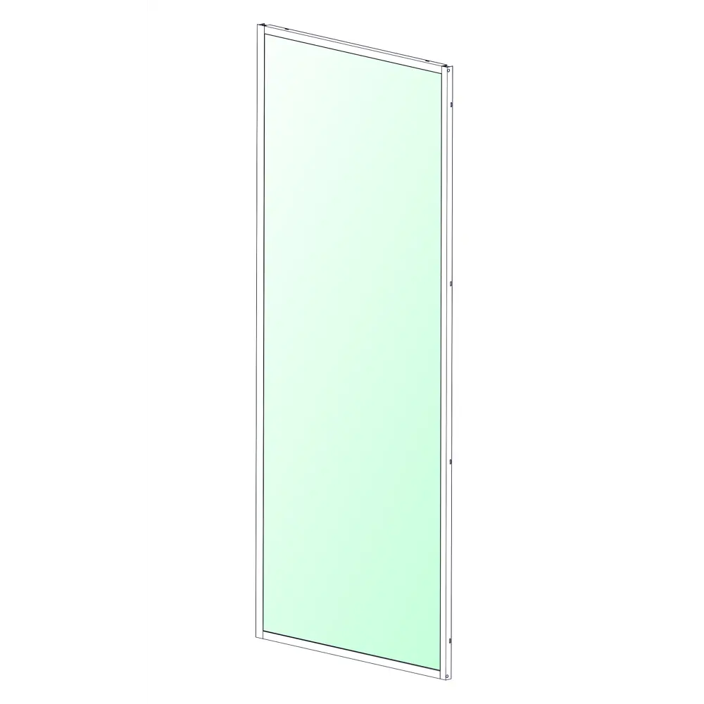Стенка для душевой ширмы Domani-Spa Delight 1/4 круга высокий поддон 90x90 см цвет белый 87506730 STLM-2026238