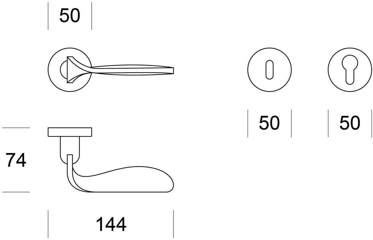 Ento Латунная ручка Scilla 4850 - Вид №4