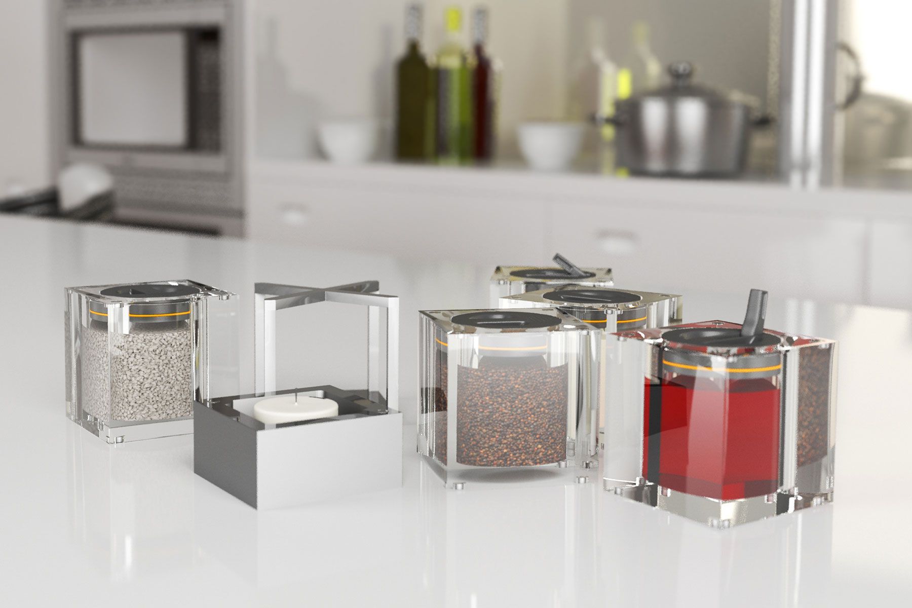 Соль и перец в стекле Concepticon SALADICE ARCH-00018005 - Вид №1