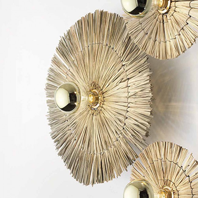 092188 Бра 50 cm + цоколь 10 cm золотой Aromas del Campo Laos