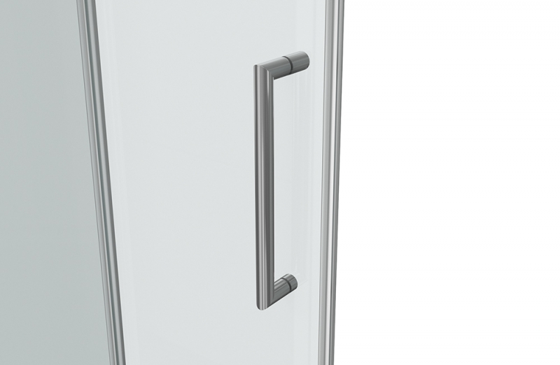 Душевая дверь в нишу, одна раздвижная дверь LINE BD120.4101A bravat - Вид №4