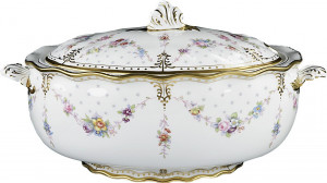 68863 Royal Crown Derby Супница Royal Crown Derby "Роял Антуанетта" 3,4л Фарфор костяной