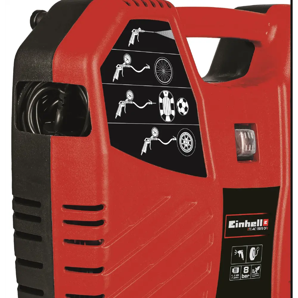 Портативный компрессор Einhell TC-AC 180/8 OF - компактная мощность для любых задач 17339854 STLM-0007947 - Вид №1