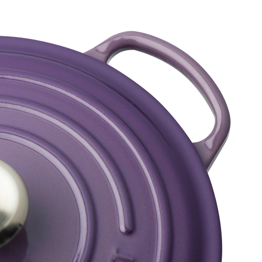Кастрюля чугунная Le Creuset, Ø20 см, фиолетовая 21177207222430 - Вид №8