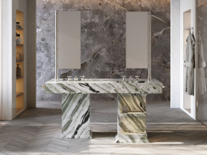 Двойной умывальник со встроенным умывальником