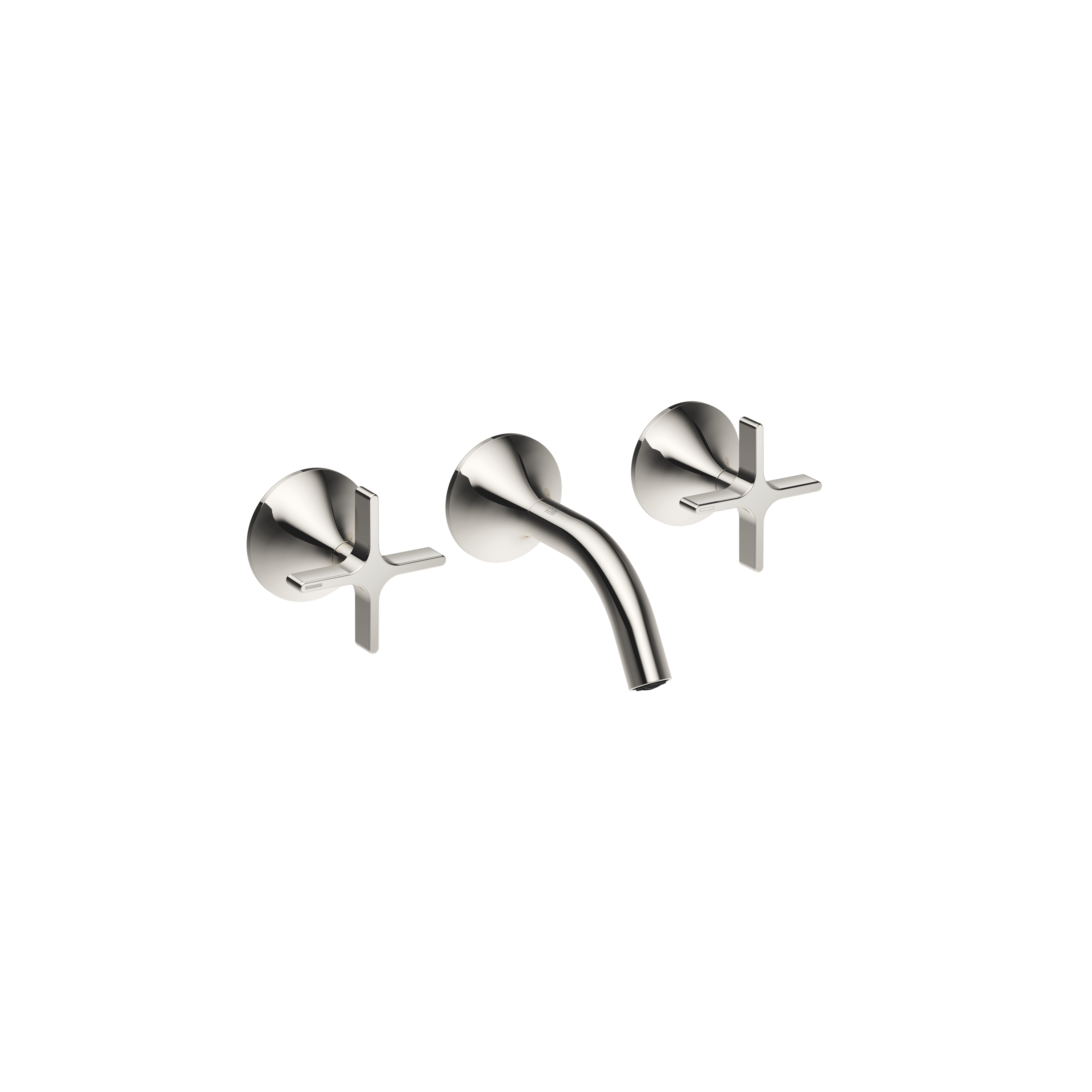 VAIA Смеситель для раковины настенный без донного клапана - Platinum 36702809-08 DornBracht