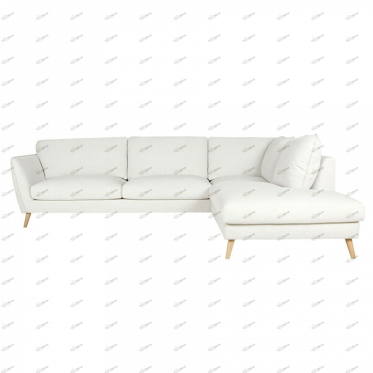 Диван Stella угловой белый SITS ДИЗАЙНЕРСКИЕ, STELLA 192359 Белый 