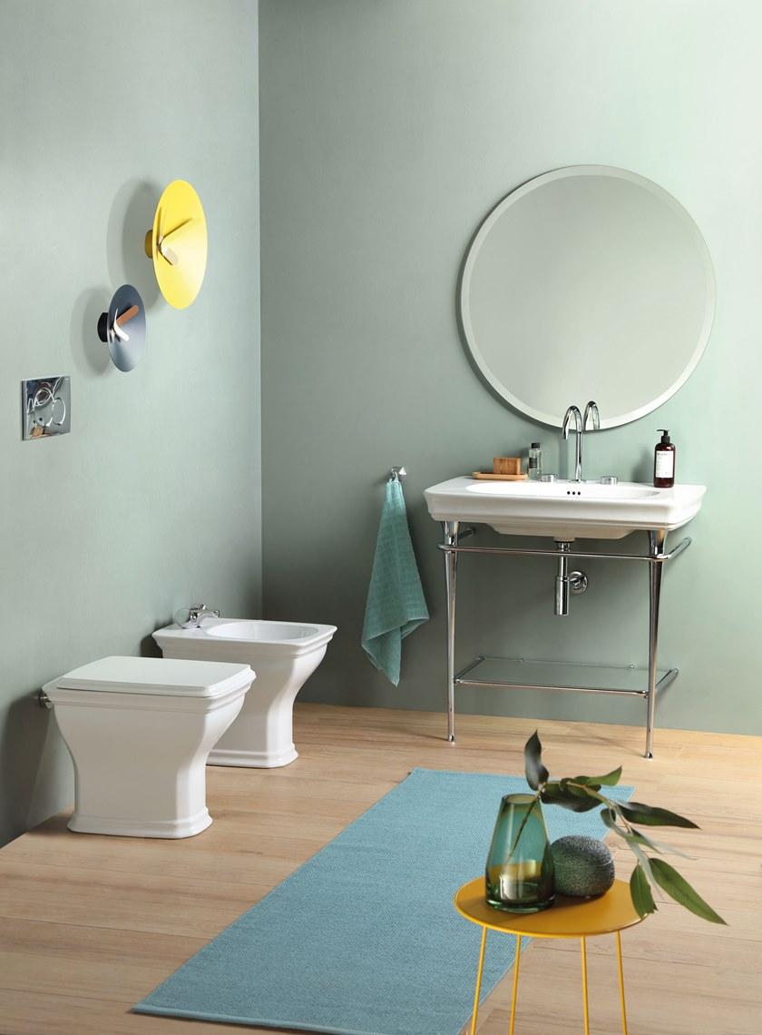 Подвесная раковина настенная овальная ArtCeram Civitas белая sun-id-1440683 - Вид №2