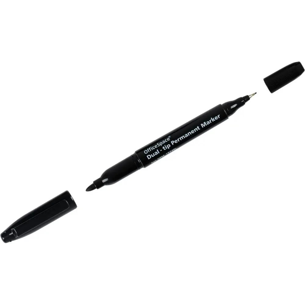 Перманентный маркер OFFICE SPACE с двойным наконечником 0.5/2.2 мм 87420116 STLM-0073825