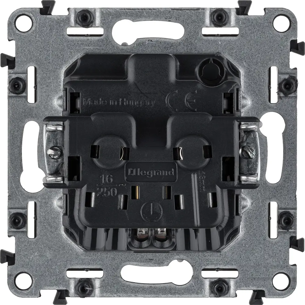 Розетка Legrand VLN-A 2 контакта с заземлением цвет алюминий 82169364 STLM-2055824 Valena Allure - Вид №2