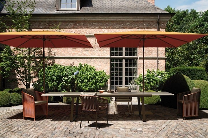 Алюминиевый и деревянный выдвижной садовый стол Kettal Bitta ARCH-00144229 - Вид №1