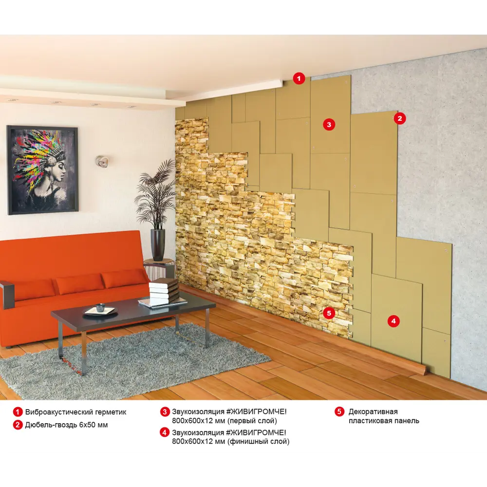 Хвойная звукоизоляция ЖивиГромче! 12 мм 3.84 м² 82811694 STLM-2140526 STEICO  - Вид №11