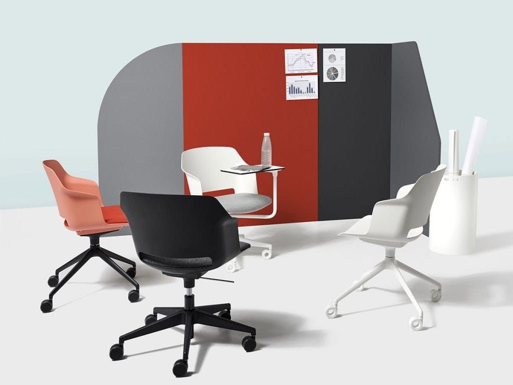 Офисное кресло из полипропилена с подлокотниками с 4 спицами Diemme Clop ARCH-00098529 - Вид №2