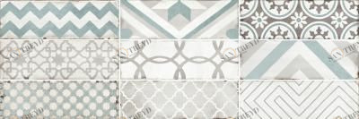 Collage white низ 02 (рисунок) 10х30 Gracia Ceramica 010101004542