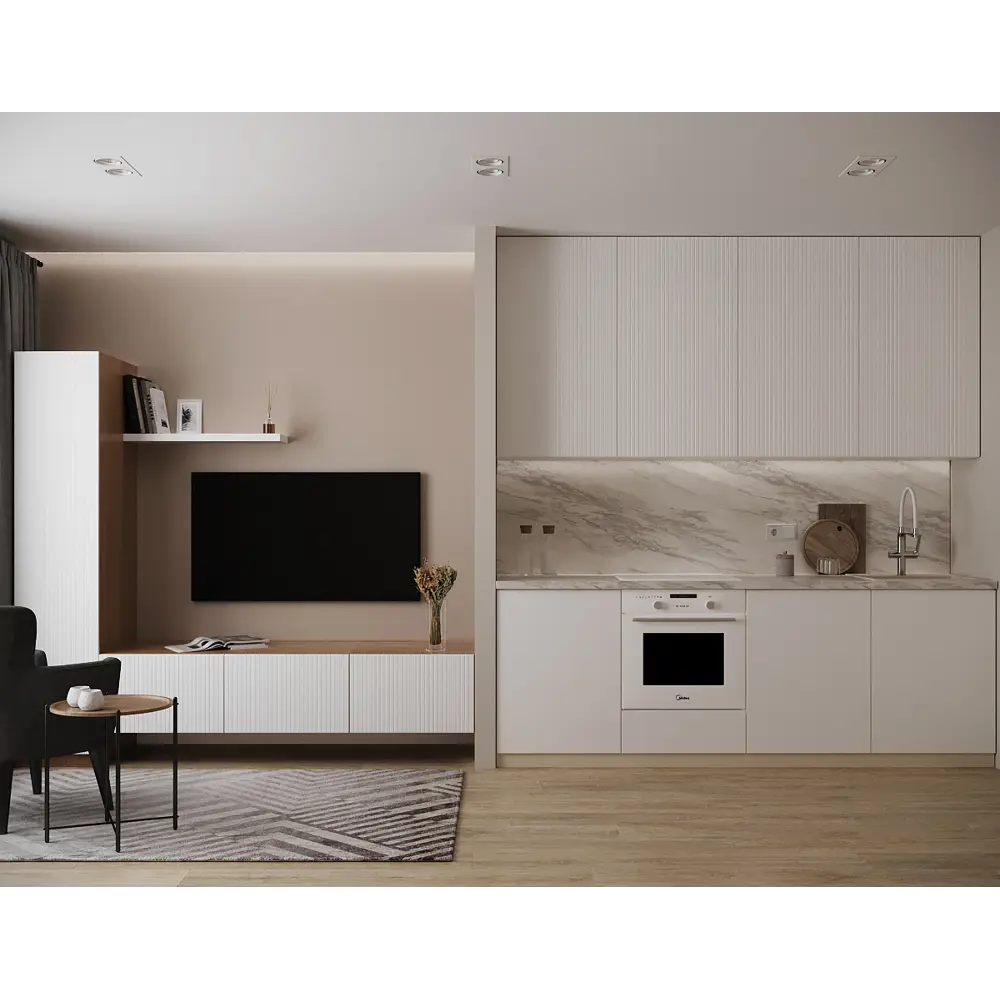 Фальшпанель Delinia ID «София» для кухонного шкафа белая матовая 82010134 STLM-0863907 - Вид №16