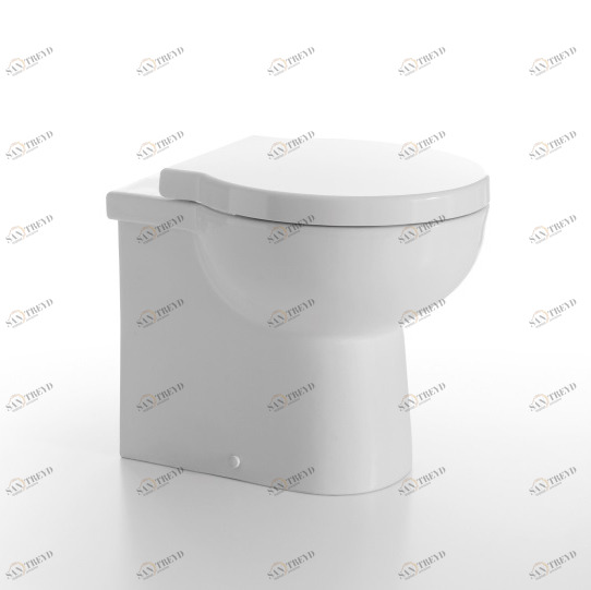 EASVA Приставной унитаз напольный Белый Ceramica Cielo EASY BATH Италия