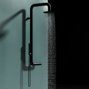 Настенный душ из нержавеющей стали с ручным душем