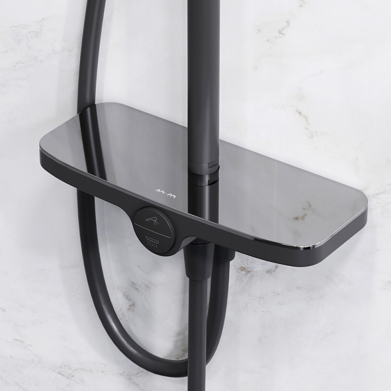 F0780222 душ.система: верхн.душ 220мм ручной душ 120 мм 3 функции душ.штанга 1030-1460 мм AM.PM Like - Вид №2