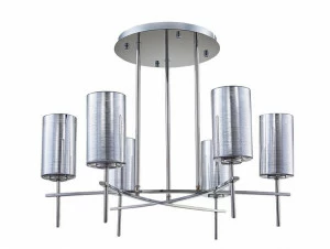 Люстра подвесная серебро 6 ламп Newport 4326/C NEWPORT ДИЗАЙНЕРСКИЕ 00-3834286 Серебро;хром