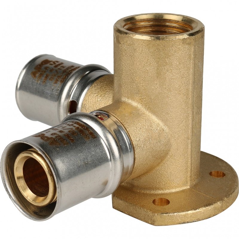 Тройник угловой настенный STOUT 20х1/2"х20 ВР под пресс SFP0015001220 - Вид №1