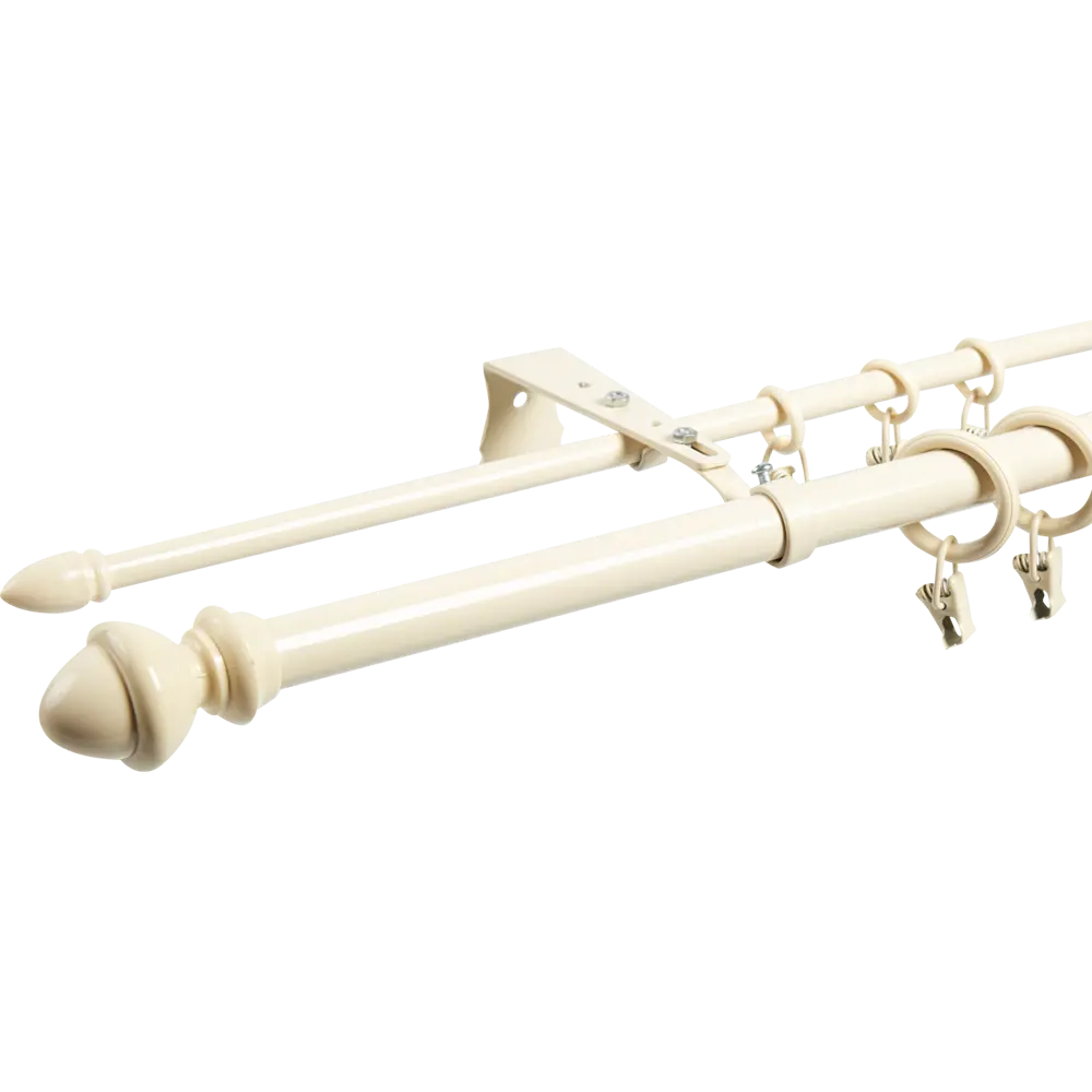 Карниз двухрядный Classic 250 см металл цвет бежевый АРТ-ДЕКОР STLM-2052185