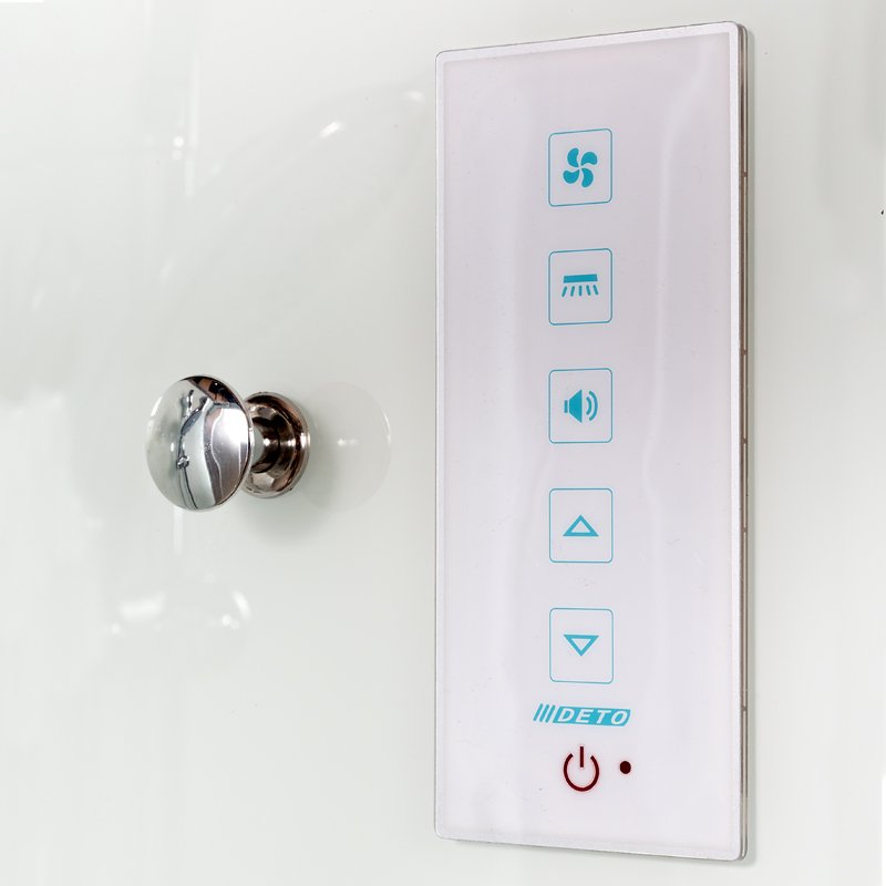 ЕМ4510 N (без крыши) Душевая кабина DETO Серия EM D120S+ эл. L - Вид №10