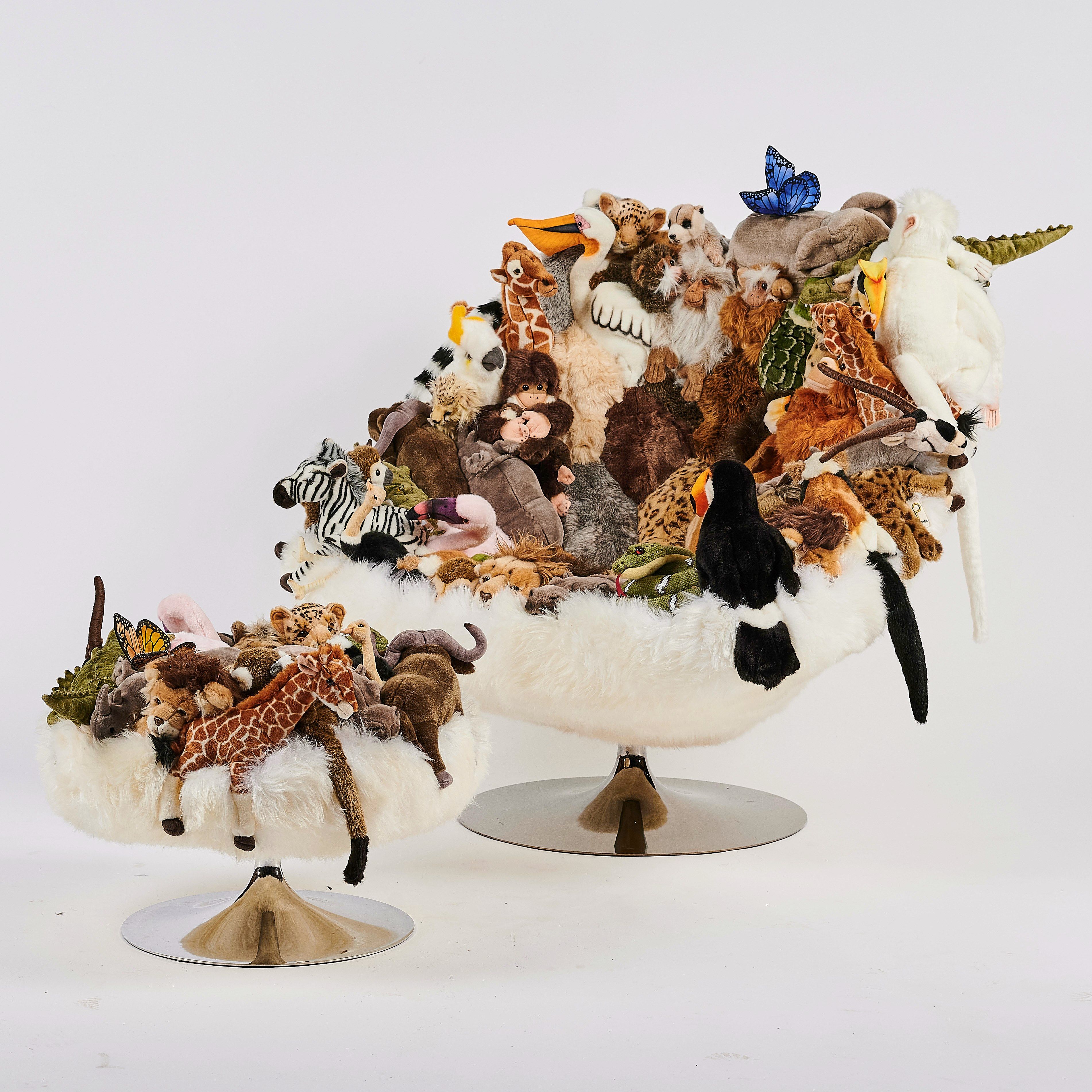 Полиэстер круглый пуф APCOLLECTION Африканское сафари ARCH-00037614 - Вид №6