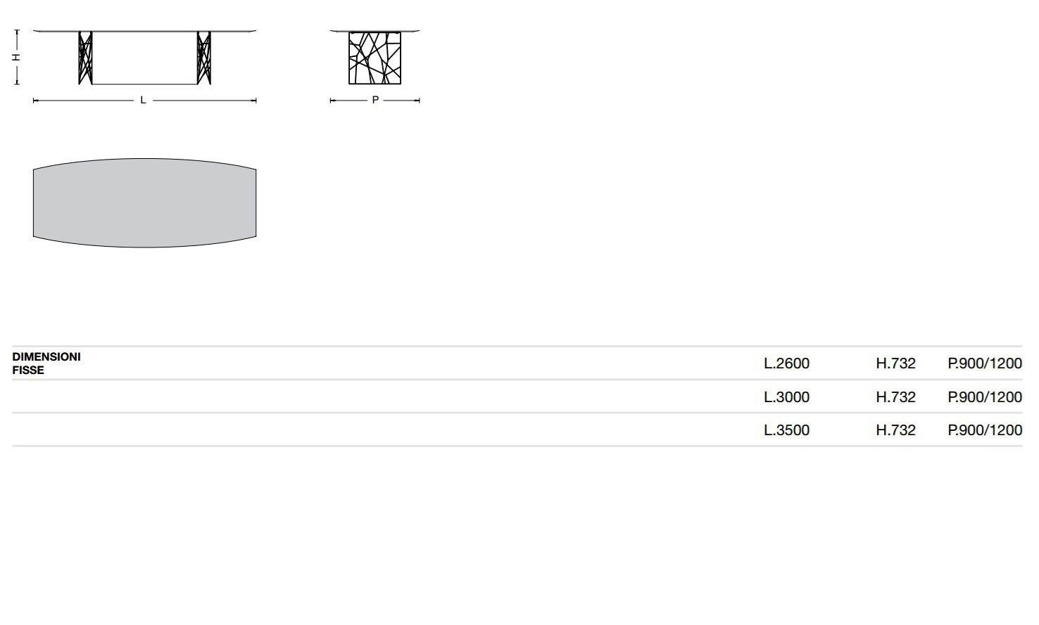 Стальной стол Porro SYNAPSIS ARCH-00124062 - Вид №6