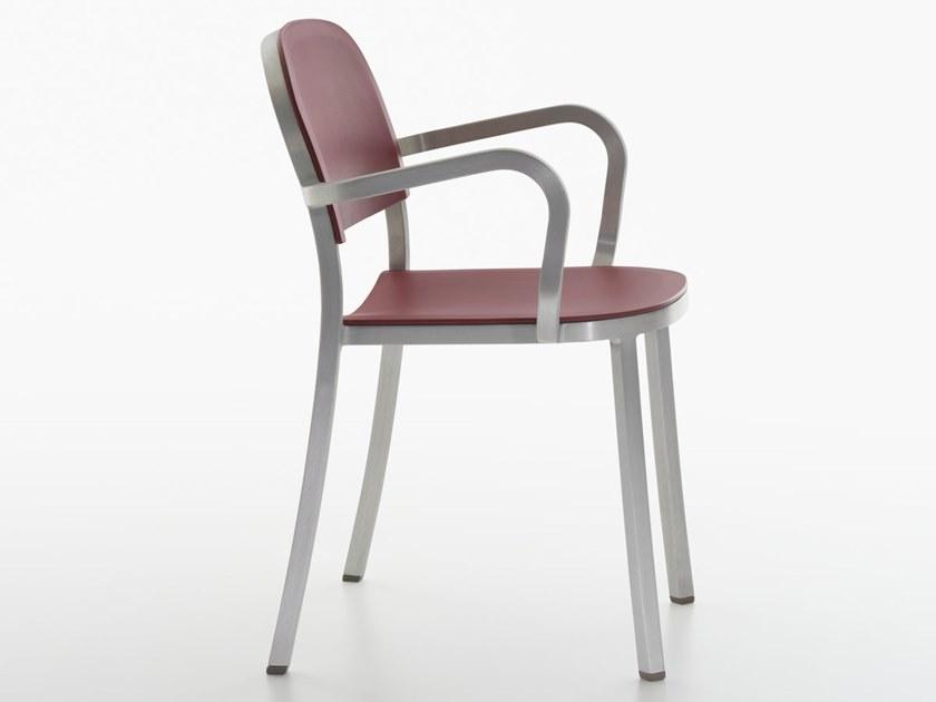 Emeco Стул из полипропилена штабелируемый с подлокотниками 1 inch sun-id-1366901 - Вид №3