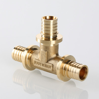 VTm.431.BG.201616 Фитинг аксиальный универсальный – тройник надвижной Valtec 20 (2,8) мм х 16 (2,2) мм х 16 (2,2) мм  - Вид №5