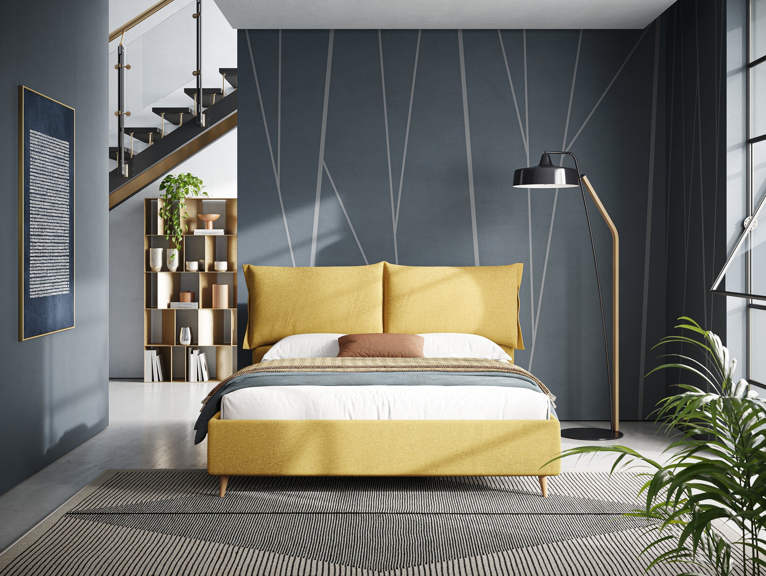 Съемная кровать для хранения ткани с мягким изголовьем Divani.Store ELETTRA ARCH-00065649 - Вид №2