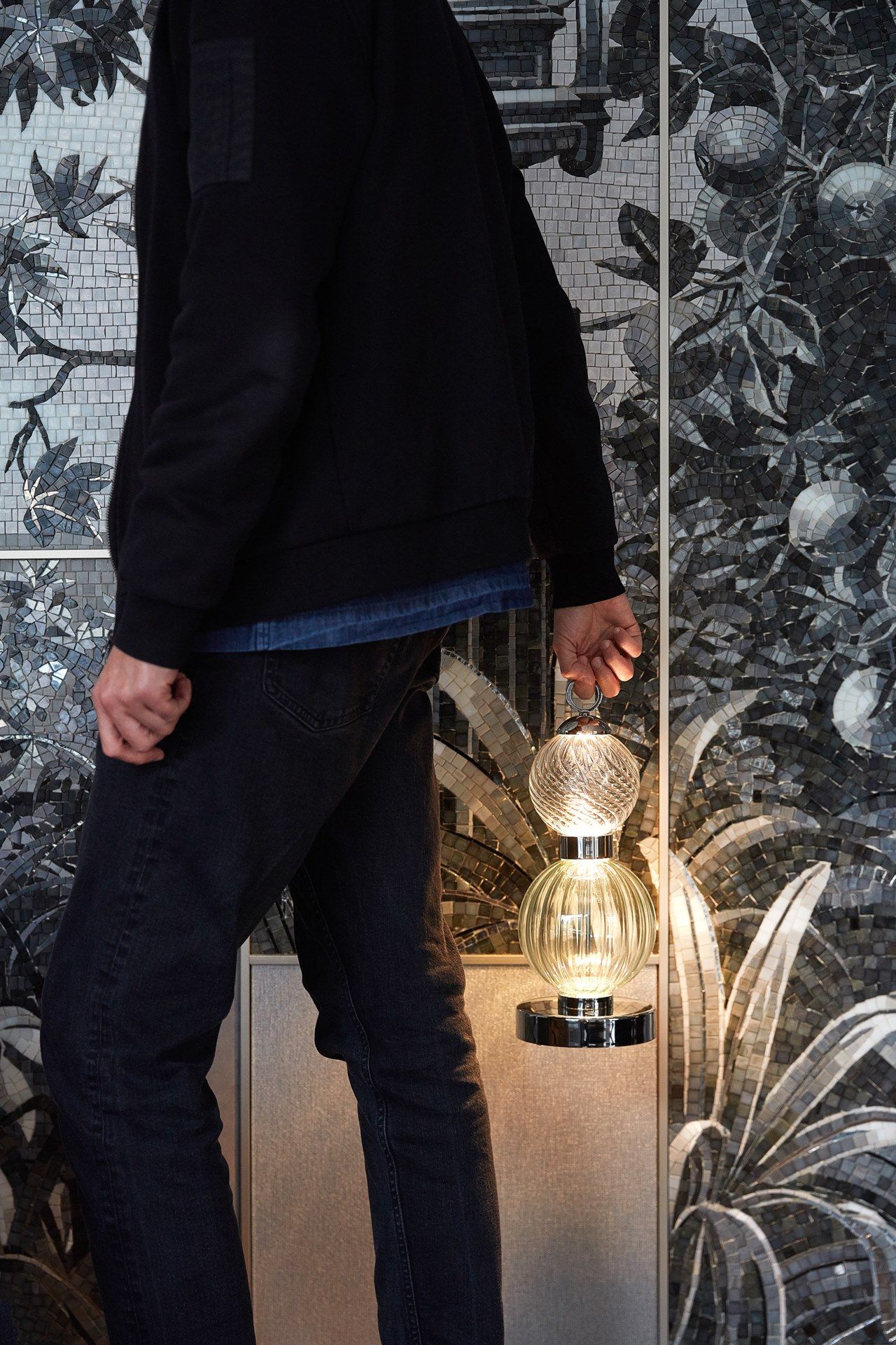 Светодиодная настольная лампа Pyrex®с батарейным питанием Sicis Drop ARCH-00051824 - Вид №6