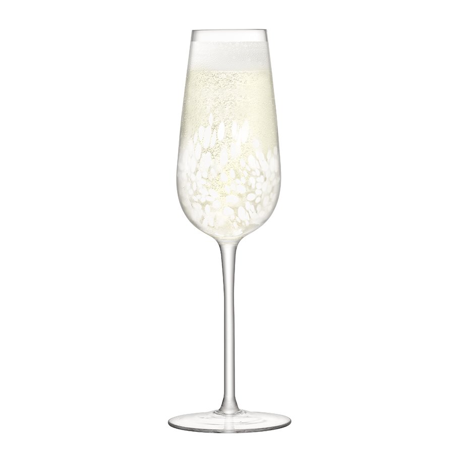 Набор из 2 бокалов-флейт для шампанского 250 мл Stipple LSA INTERNATIONAL STIPPLE 00-3863304 Белый  - Вид №3