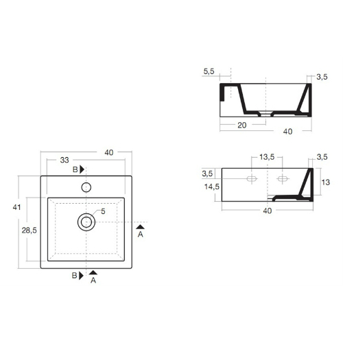 41816 Накладная раковина на столешницу  овальная Santreyd  - Вид №4