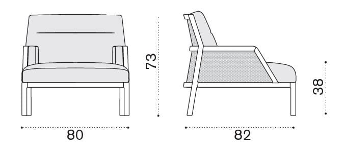 Садовое кресло с подлокотниками Ethimo Grand Life ARCH-00071536 - Вид №12